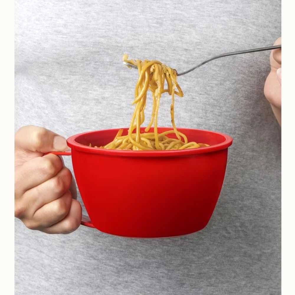 Sistema Set of 6 Klip It Mug & Bowl Set Red